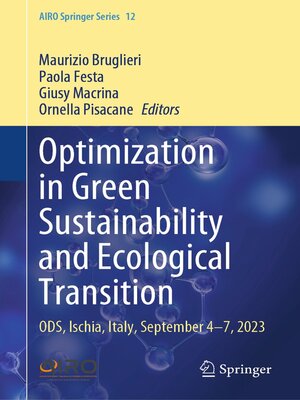 cover image of Optimization in Green Sustainability and Ecological Transition